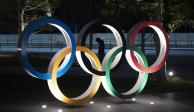 Los aros olímpicos en Tokio, Japón, sede de los Juegos Olímpicos de este año.