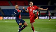 Una acción del duelo entre el PSG y el Bayern Múnich, de la Champions League