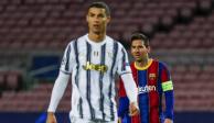 Cristiano Ronaldo, de la Juventus, y Lionel Messi, del Barcelona, el pasado 8 de diciembre en un juego de Champions. Culés y la Vecchia Signora son dos de los clubes que se sumaron a la Superliga.