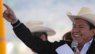 David Monreal, candidato a la gubernatura del estado de Zacatecas, durante su gira de campaña electoral en el norte de la entidad.
