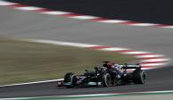 Lewis Hamilton, en un tramo de la carrera del GP de Portugal de la F1