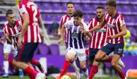 Una acción del duelo entre Valladolid y Atlético de Madrid, de LaLiga de Espña