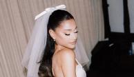 Ariana Grande revela las fotos de su vestido de novia