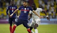 Una acción del duelo entre Francia y Alemania en la Eurocopa 2021