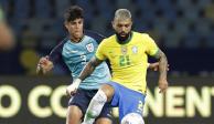Una acción del duelo entre Brasil y Ecuador de la Copa América 2021