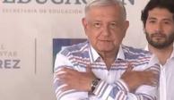 El Presidente, Andrés Manuel López Obrador, en gira de trabajo por le estado de Sonora