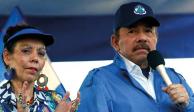 El presidente nicaragüense, Daniel Ortega, y su esposa Rosario Murillo en imagen de archivo.