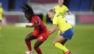 Canadá y Suecia midieron fuerzas en la final del futbol femenil en Tokio 2020 en Yokohama.