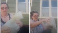 Una mujer tiró a la basura las cenizas de su esposo