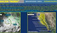 Huracán “Nora”: Protección Civil emite alerta roja en Jalisco y Nayarit