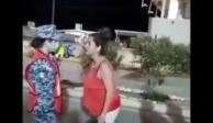 Mujer insulta y abofetea a una militar en Sonora