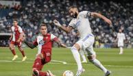 Karim Benzemá en el duelo del Real Madrid vs Celta de Vigo en LaLiga de España