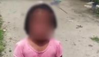 En redes sociales se difundió el video donde se observa a la menor con las quemaduras en su rostro.