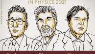 Ellos son los ganadores del Premio Nobel de Física 2021.