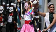 El Desfile Internacional de Día de Muertos se realizó del Zócalo capitalino a Campo Marte.