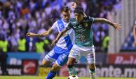 Una acción del Puebla vs León de la Liga MX