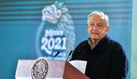 Andrés Manuel López Obrador, presidente de México, en su conferencia matutina desde Irapuato.