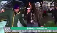 Detienen al acosador que tocó a reportera italiana durante transmisión en vivo