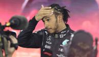 Lewis Hamilton se lamenta el pasado 12 de diciembre, después de finalizar subcampeón en la F1.