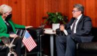 Ricardo Monreal Ávila se reunió con la secretaria de Energía de Estados Unidos, Jennifer Granholm