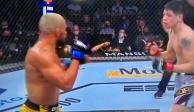 Una acción del duelo entre Brandon Moreno vs Deiveson Figueiredo del UFC 270, la última vez que se enfrentaron.