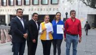 Diputados de PRI, PAN y PRD entregaron una carta la SRE para solicitar visas humanitarias para desplazados de Ucrania.
