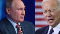 Los mandatarios de Rusia y EU, Vladimir Putin y Joe Biden, respectivamente