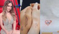 Belinda presume que ya se borró el tatuaje que se hizo en honor a Nodal (VIDEO)
