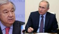 Putin recibirá a Antonio Guterres en Moscú para hablar sobre Ucrania.
