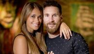Antonela Roccuzzo y Lionel Messi, estrella del deporte mundial.