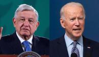 El Presidente Andrés Manuel López Obrador y su homólogo&nbsp;estadounidense Joe Biden.