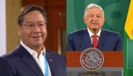 Luis Arce, presidente de Bolivia y Andrés Manuel López Obrador, Presidente de México.
