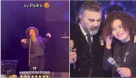 Lucerito Mijares se burla de su papá Mijares y lo imita a medio concierto (VIDEO)