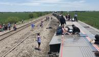 Se descarrila tren en Missouri, EU; pasajero capta imágenes del suceso.