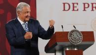El Presidente de México, Andrés Manuel López Obrador, en su conferencia de este jueves 30 de junio.