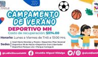 Se impartirá en los deportivos Plan Sexenal, 18 de Marzo, José María Morelos y Pavón, Parque Lira, Gran Libertador y el Parque Caneguín