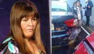 Martha Figueroa sufre accidente vial: "Me chocó duro un borracho sin licencia"