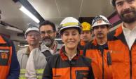 Claudia Sheinbaum acude a supervisar los avances de modernización de la Línea 1 del Metro
