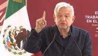 El Presidente Andrés Manuel López Obrador durante su encuentro con trabajadores de la CFE en el Estado de México.