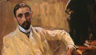 Joaquín Sorolla, Retrato de Juan Ramón Jiménez, detalle, 1903.
