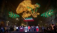 El pasado&nbsp;martes se encendió la luminaria con motivos patrios en edificios del Zócalo de la Ciudad de México,