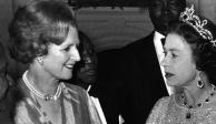 Desde Churchill hasta Liz Truss: Estos son los primeros ministros durante el reinado de Isabel II; en la imagen, la monarca con la llamada "dama de hierro", Margaret Thatcher