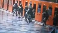 En redes sociales circulan imágenes de militares que realizaban prácticas en el Metro.