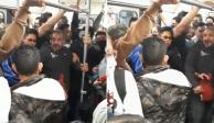 Presunto acosador hiere con una navaja a tres personas, un hombre y dos mujeres, en la estación Chabacano de la L9 del Metro de CDMX.