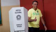Jair Bolsonaro, actual mandatario de Brasil, emitió su voto esta mañana en la segunda vuelta de las elecciones presidenciales.