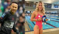 Neymar enciende las redes sociales con un tremendo guiño para una nadadora paraguaya