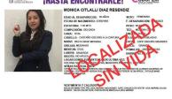 La Fiscalía General de Justicia de la Ciudad de México y del Estado de México informan quec uerpo localizado en Tlalpan es de Mónica Citlali, maestra desaparecida en Ecatepec