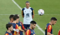 La Selección española de futbol durante una concentración previo al Mundial Qatar 2022