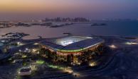 Estadio 974 de la Copa del Mundo Qatar 2022; se llama así por los contenedores que se usan en la estructura del estadio.