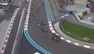 Una foto de la largada del Gran Premio de Abu Dhabi de Fórmula 1 de 2022.